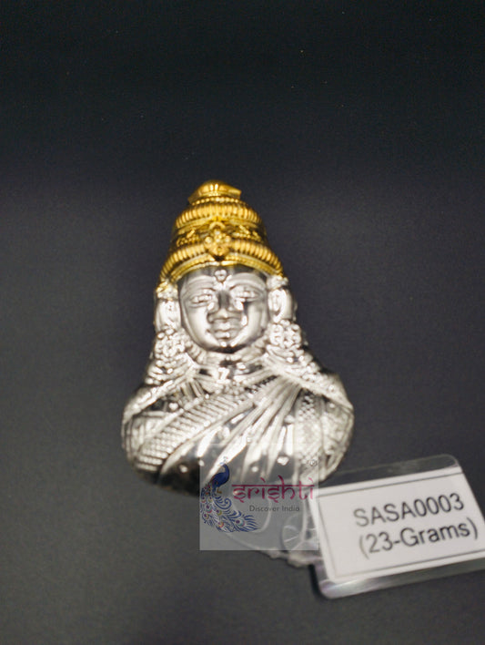 Silver Amman / Ammavari Face 23 Gms