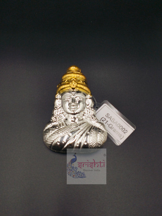 Silver Amman / Ammavari Face 21 Gms