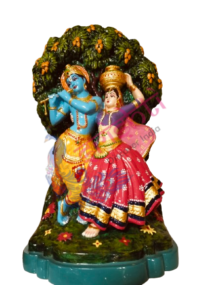 Radha Krishna  Tree Fibre Doll-12 Inches