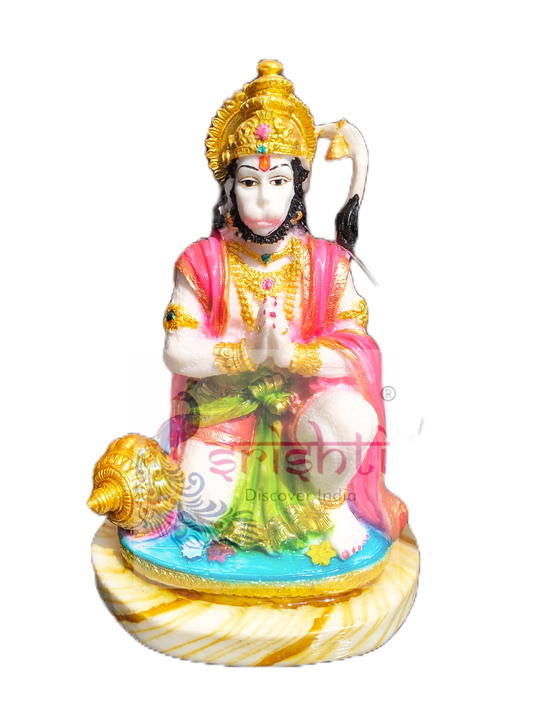 Marble Hanuman 6 Inches