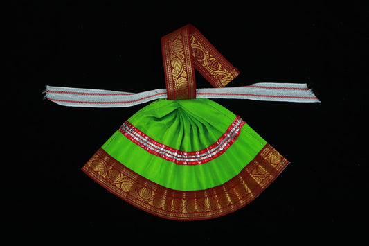 Varalakshmi Amman Goddess Dress(Green)-6.5 Inches