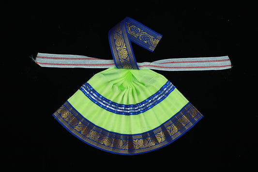 Varalakshmi Amman Goddess Dress(Lite Green)-6.5 Inches