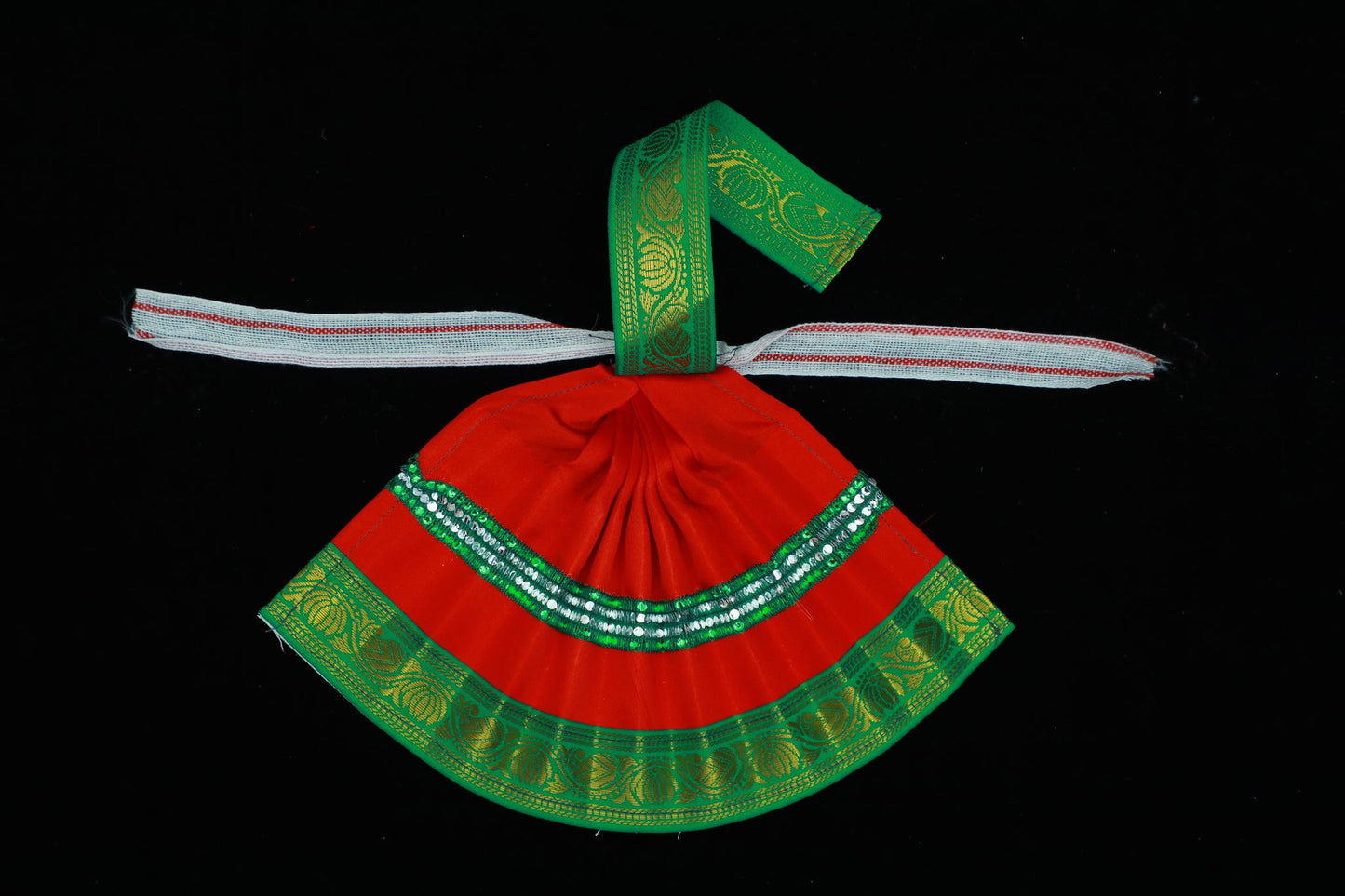 Varalakshmi Amman Goddess Dress(Red)-6.5 Inches
