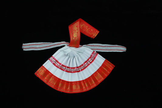 Varalakshmi Amman Goddess Dress(White)-6.5 Inches