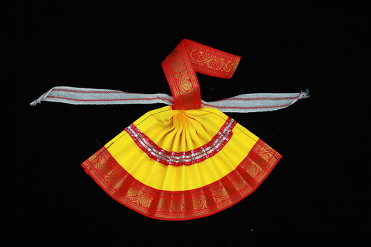 Varalakshmi Amman Goddess Dress(Yellow)-6.5 Inches