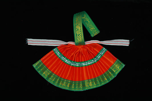 Varalakshmi Amman Goddess Dress(Dark Orange)-8.5 Inches