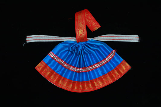 Varalakshmi Amman Goddess Dress(Lite Blue)-8.5 Inches