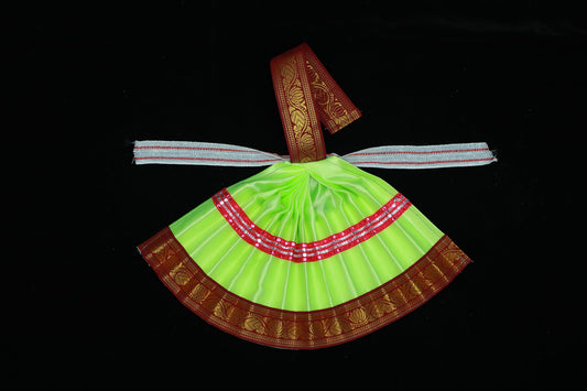 Varalakshmi Amman Goddess Dress(Lite Green)-8.5 Inches