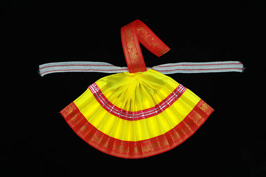 Varalakshmi Amman Goddess Dress(Lemon Yellow)-8.5 Inches