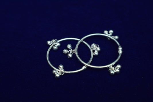 Pure Silver Baby Anklets Pair-25 Grams