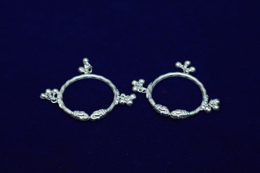 Pure Silver Baby Anklets Pair-22 Grams