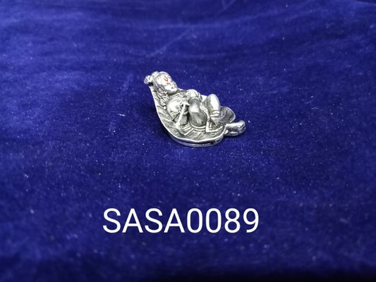 Pure Silver Antique Leaf Krishna-9 Grams