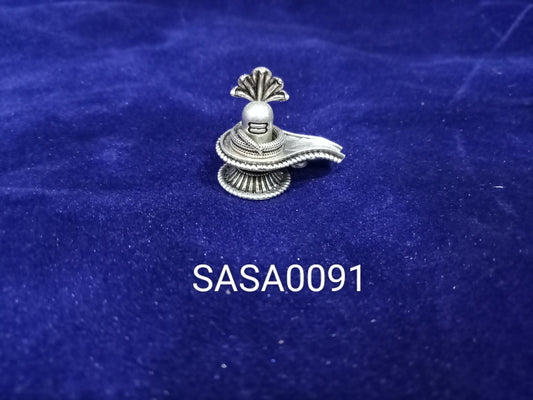 Pure Silver Antique Shivalingam-10 Grams