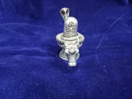 Pure Silver Antique Shivalingam-40 Grams