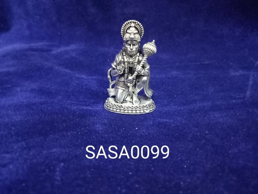Pure Silver Antique Hanuman-14 Grams