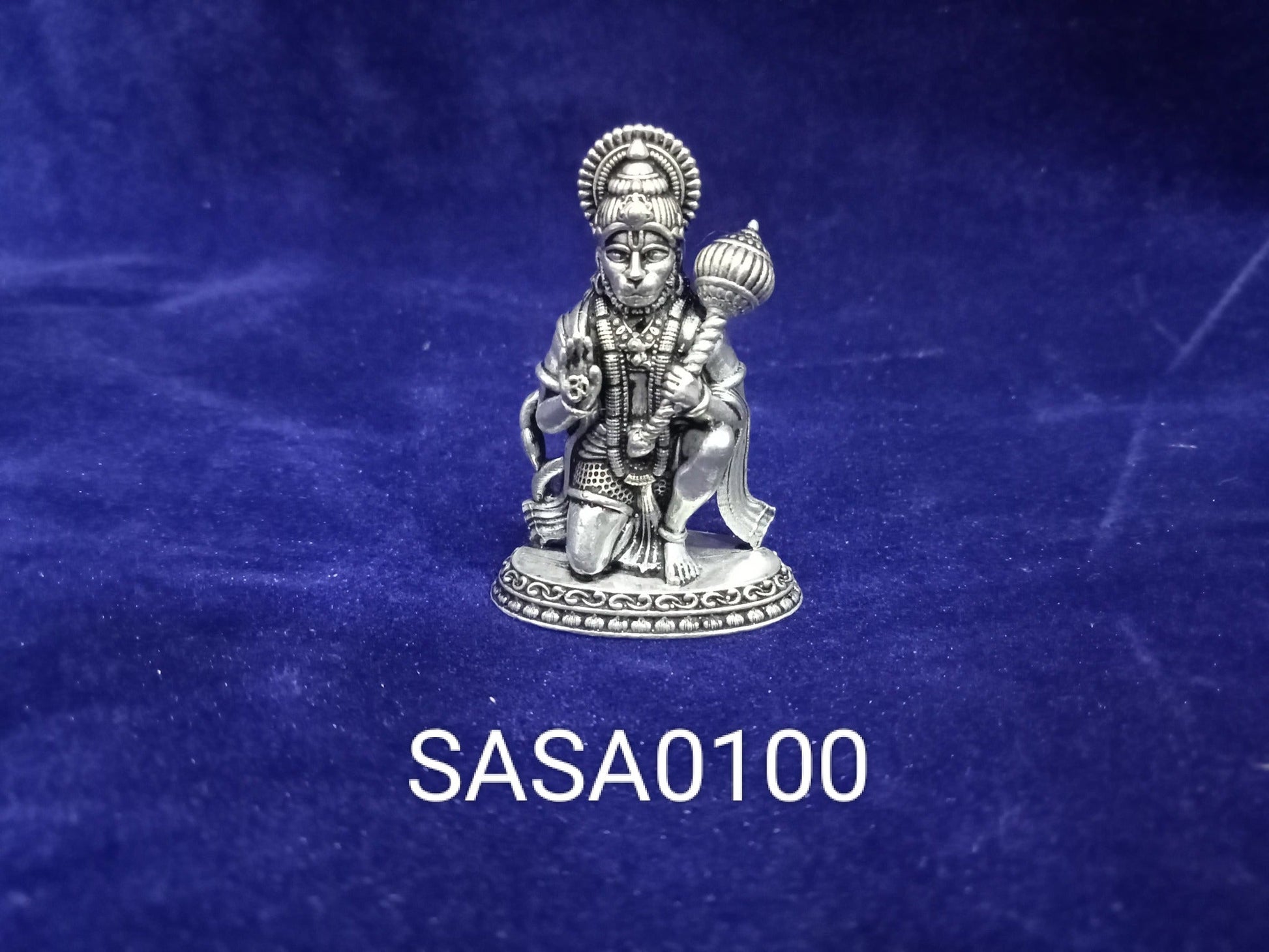 Pure Silver Antique Hanuman-15 Grams