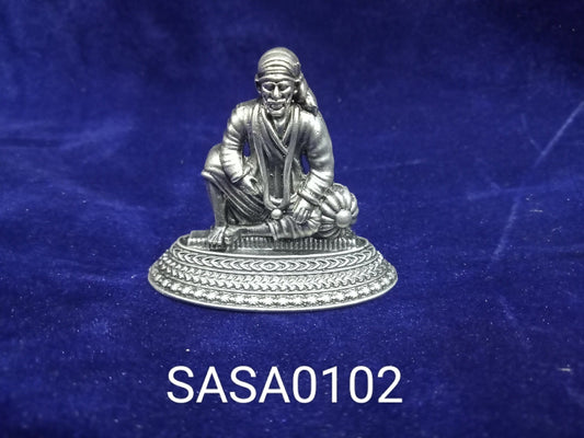 Pure Silver Antique Sai Baba-29 Grams