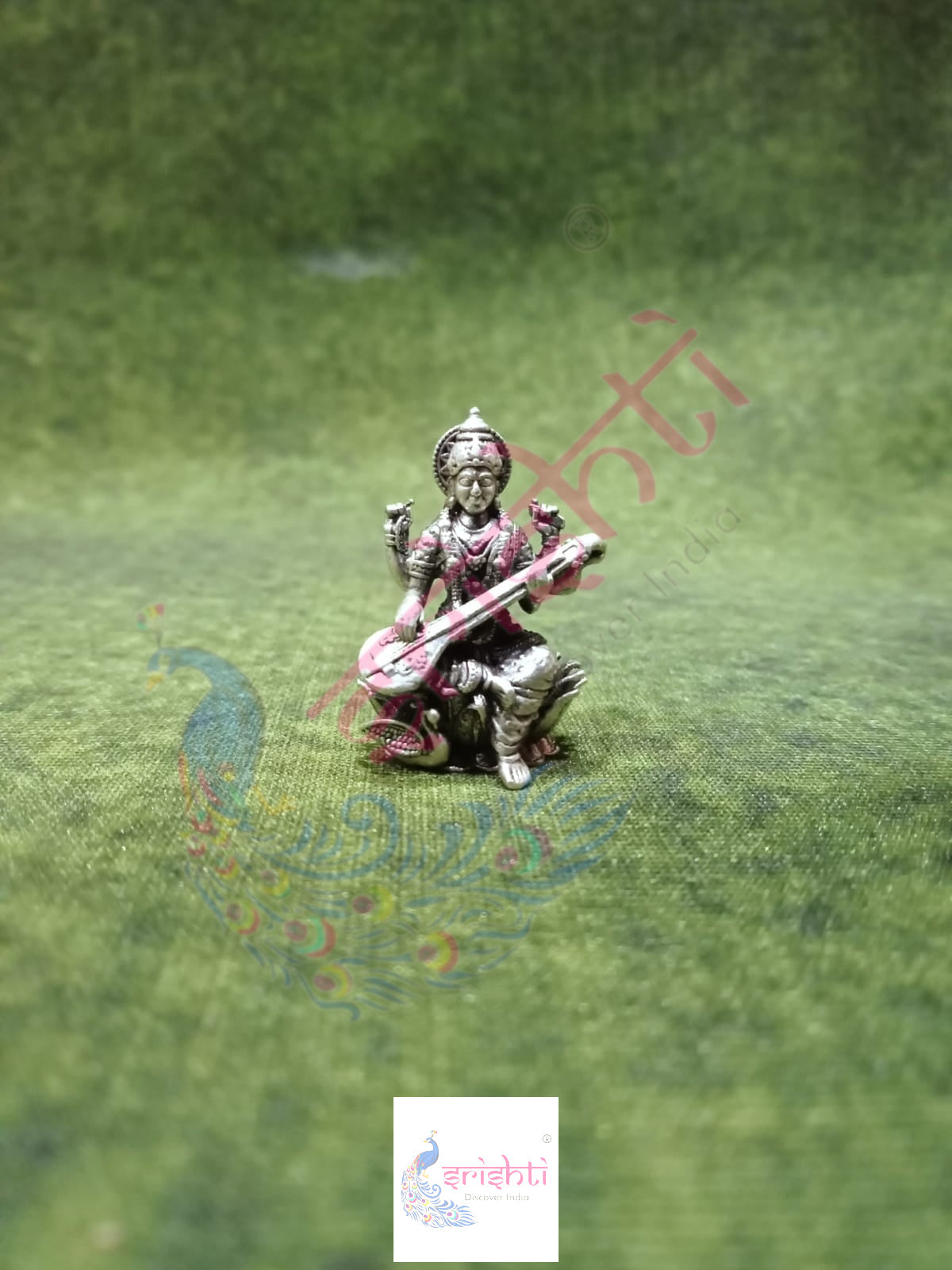Pure Silver Antique Saraswathi-17 Gms