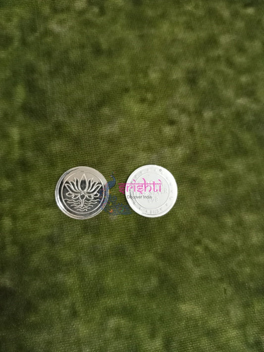 Pure Silver Lotus Coin-1/2 Gram