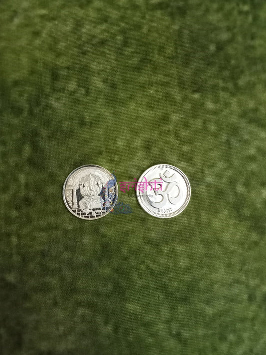 Pure Silver Ganesha Coin-5 Grams