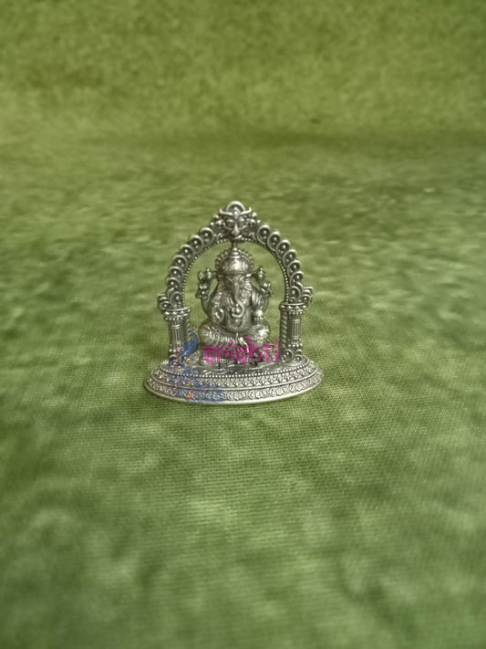 Pure Silver Antique Arch Ganesha-10 Grams