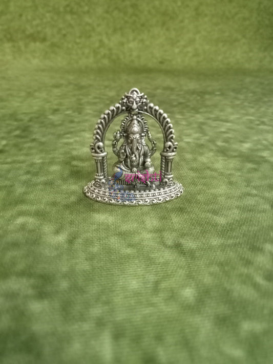 Pure Silver Antique Arch Ganesha-13 Grams