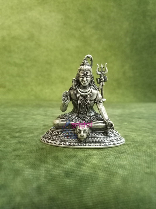 Pure Silver Antique Shivan-27 Grams