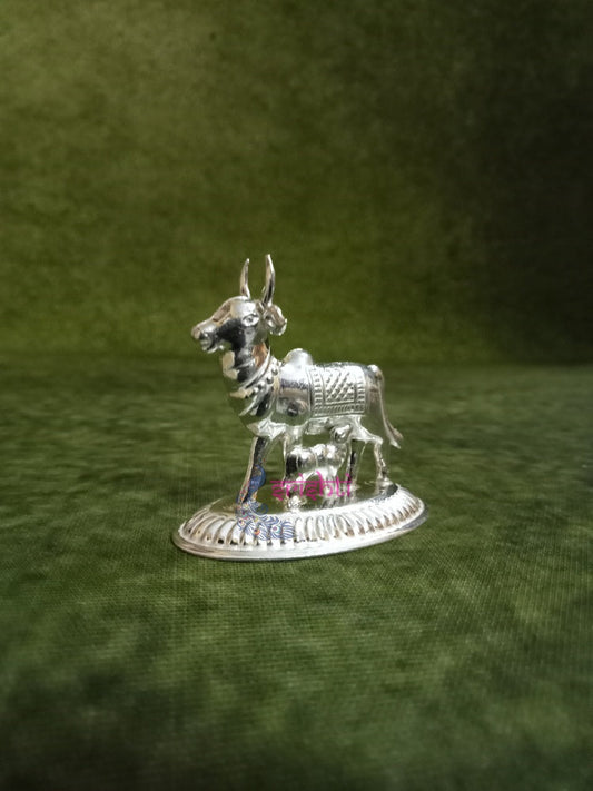 Pure Silver Cow and Calf-11 Grams