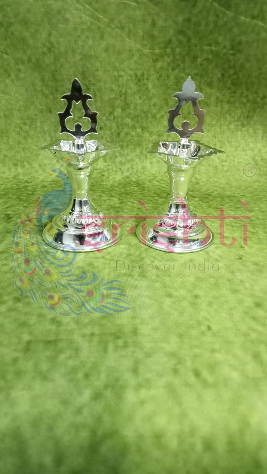 Pure Silver Diya Pair-41 Grams