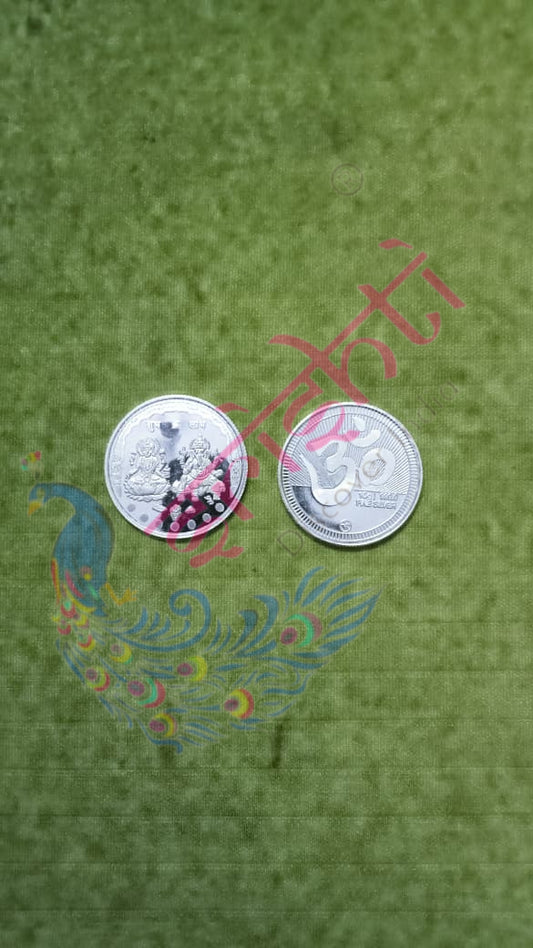 Pure Silver Lakshmi Ganesha Coin-10 Grams | Buy Online Australia | Srishti Australia