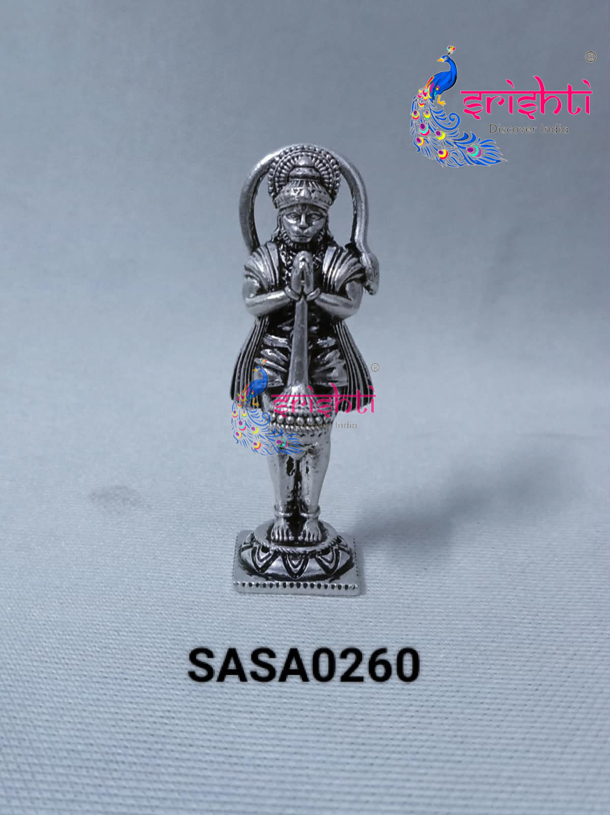 Pure Silver Antique Hanuman-14 Grams
