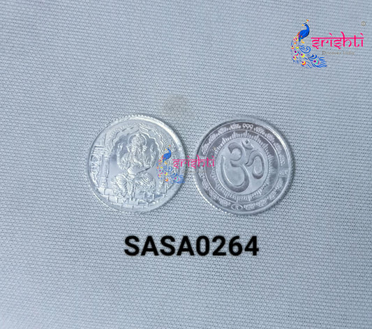 Pure Silver Ganesha Coin-2 Grams