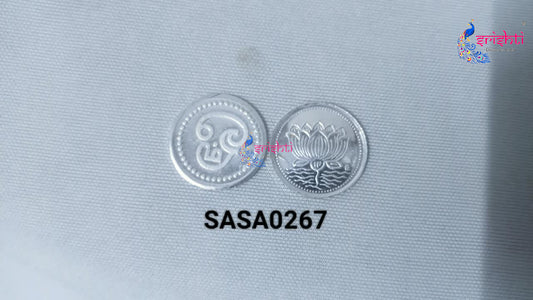 Pure Silver Om Coin-2 Grams
