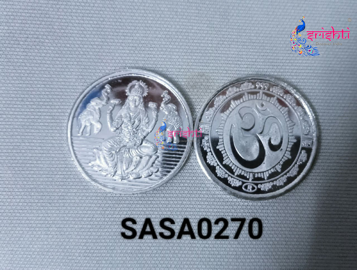 Pure Silver Gaja Lakshmi Coin-5 Grams
