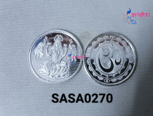 Pure Silver Gaja Lakshmi Coin-5 Grams