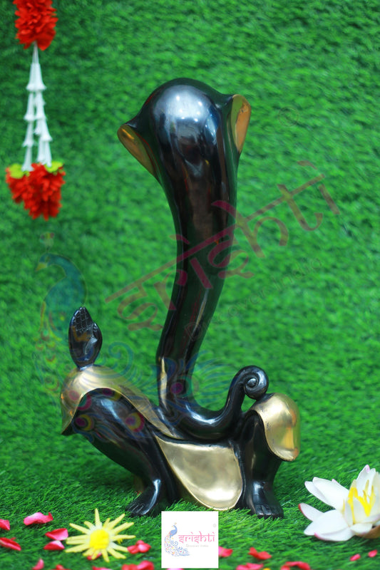 Brass Fancy Ganesha(Black Color)-16.5 Inches