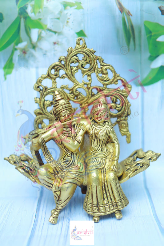 Brass Radha Krishna-10 Inches