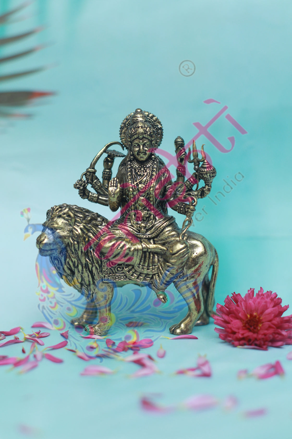Brass Lakshmi Ganesha Sarawathy-3 Inches