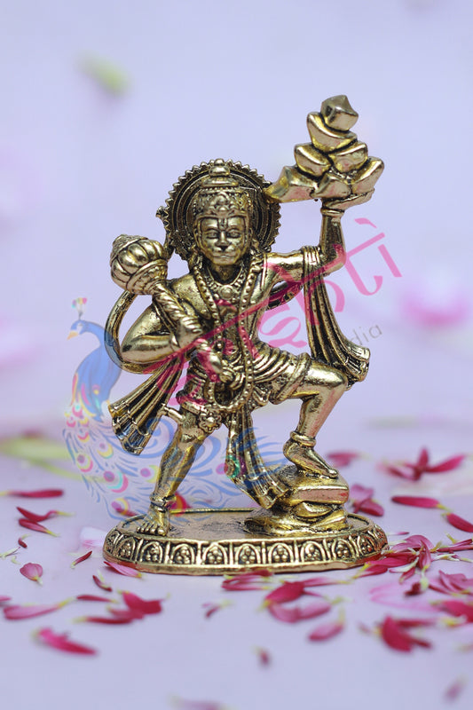 Premium Brass Sanjeevi Malai Hanuman-3.5 Inches-M02