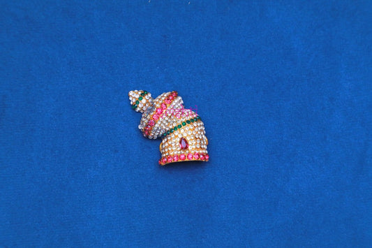 Goddess Decorative Crown with Stone Work-1.5 Inches (Left Side)