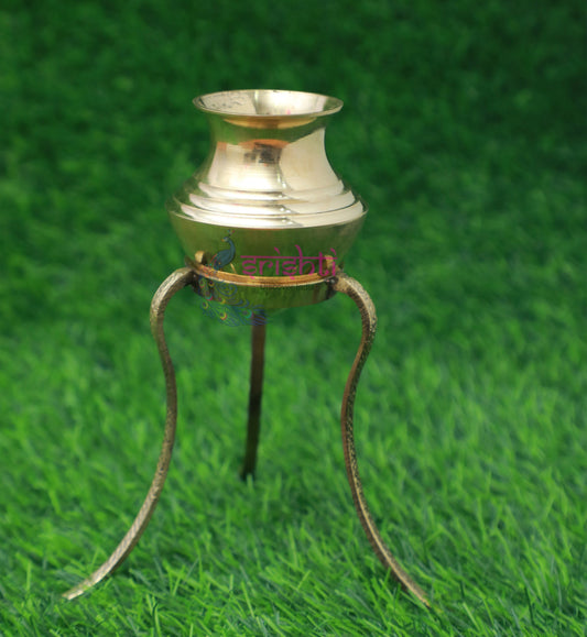 Brass Dara Patra with Stand-10 Inches