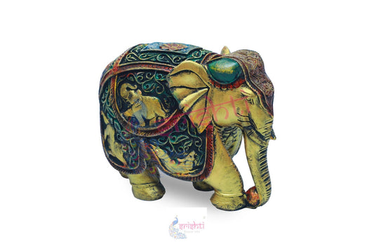 Wooden Elephant Pair M01 - 6  Inches