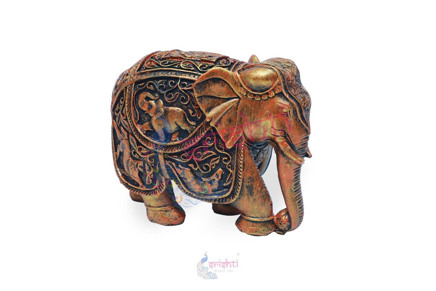 Wooden Elephant Pair M03 - 6 Inches