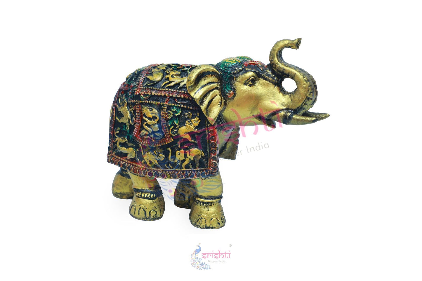 Wooden Elephant Pair M04 - 7.5  Inches