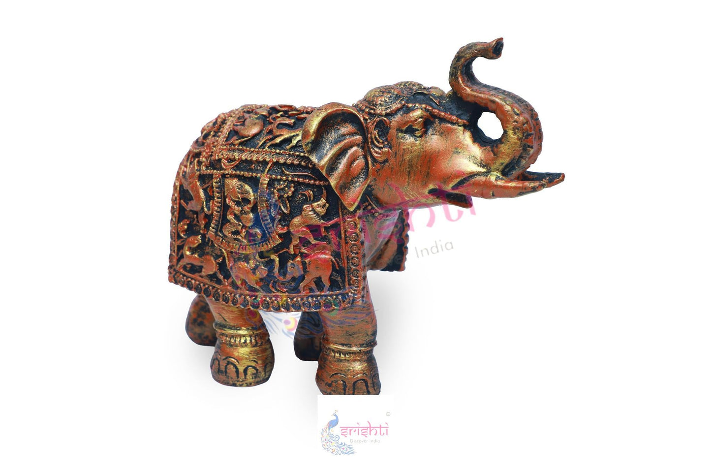 Wooden Elephant Pair M05 - 7.5  Inches