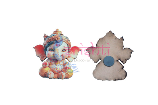 Baby Ganesha Magnet Photo-3.5 Inches-M01