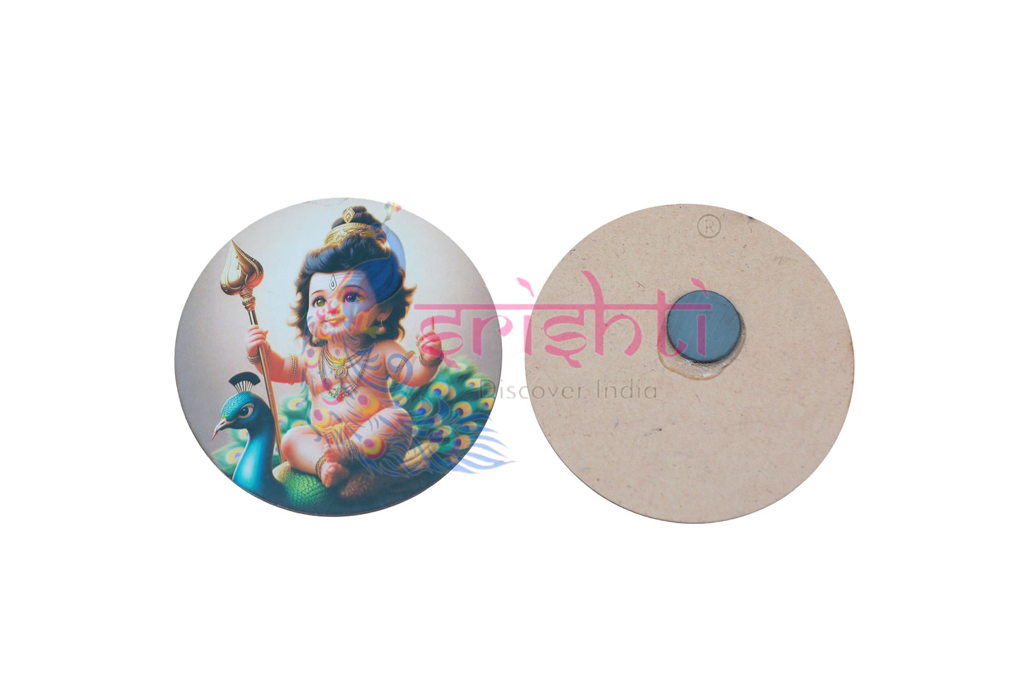 Peacock Murugar Magnet Photo-3.5 Inches