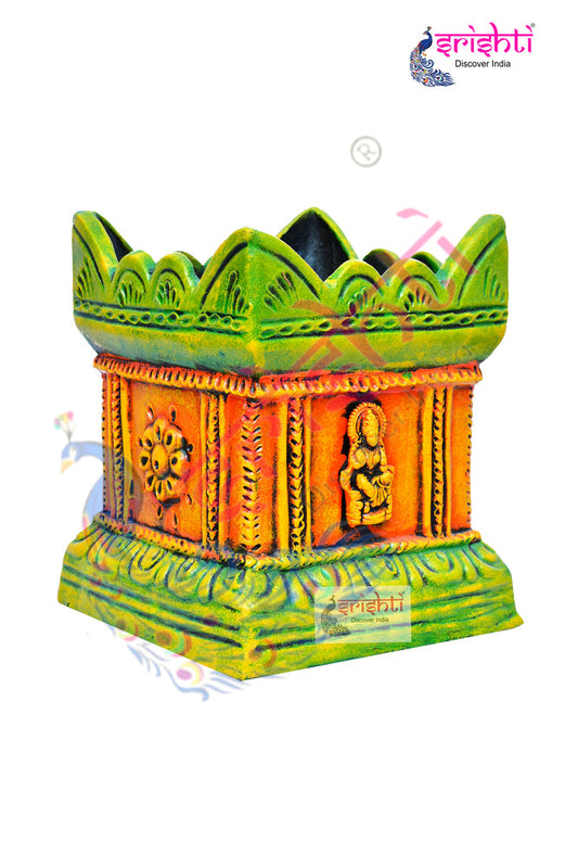 Clay Decor Tulsi Pot-12 Inches-M01