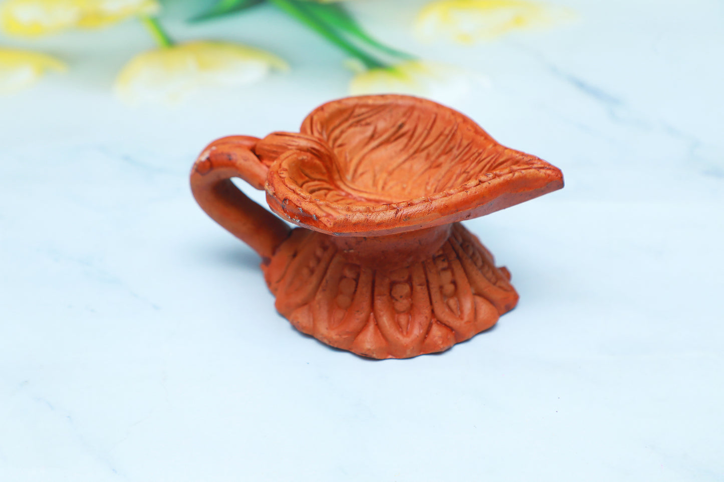 Clay Leaf Diya