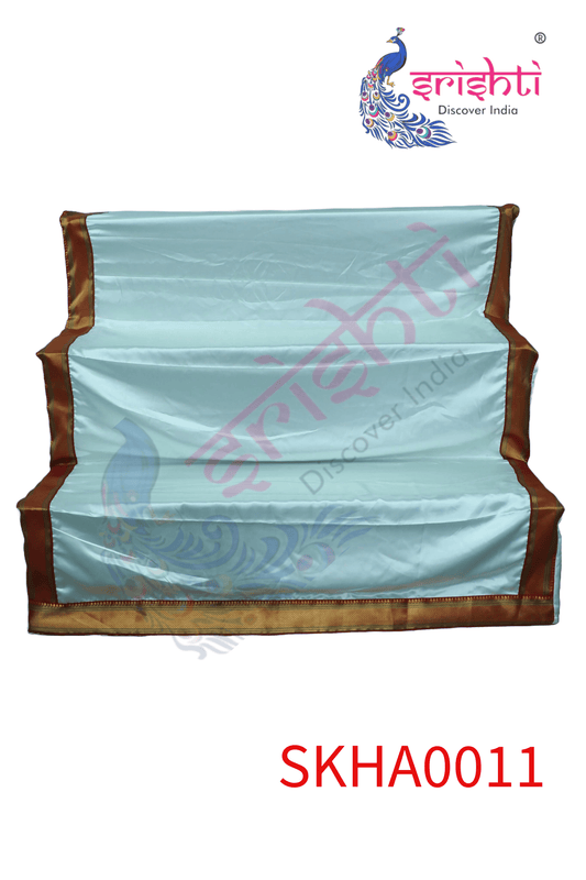 Golu stand Cover-3 Step - Creame-Art Silk